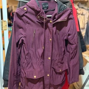 Purple/Maroon/Burgundy shade  Hooded Jacket